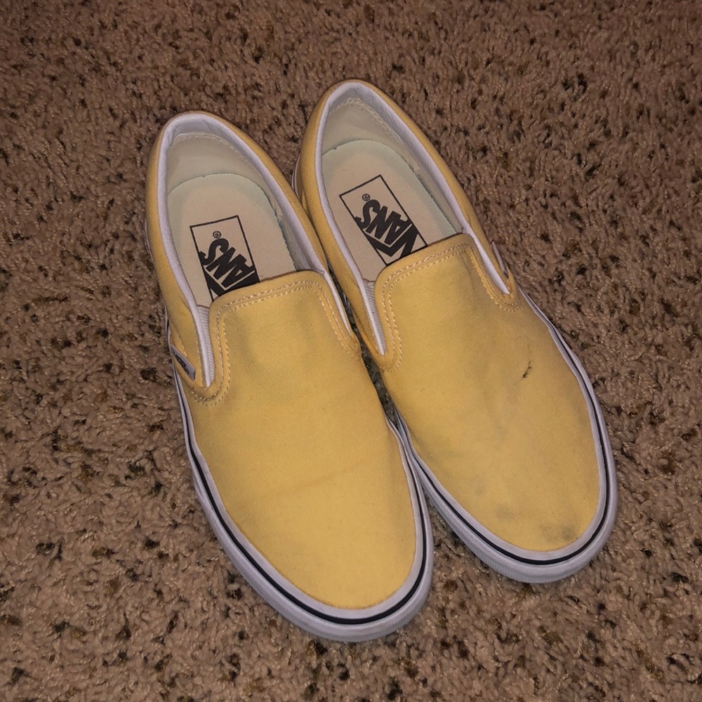 Yellow Slip Ons